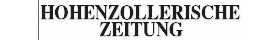 Hohenzollerische Zeitung
